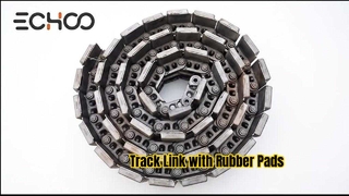 Track Link with Rubber Pads 