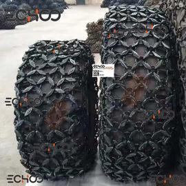 10-24 Wheel Loader Rubber Tire / Tyre Protection Chain Mini Loader Protection Chain